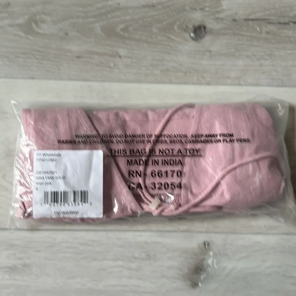Free‎ People Mika Tank Solid Pink Small NWT in packaging